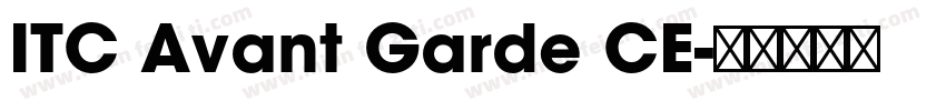 ITC Avant Garde CE字体转换